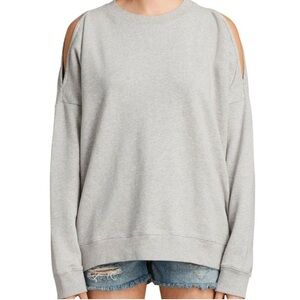 All Saints Unai sweatshirt light marled grey M